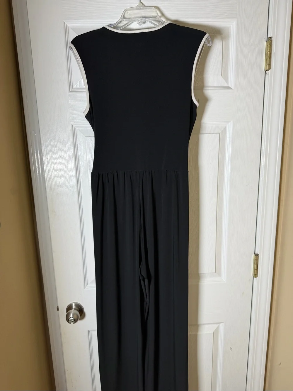 Annalee + Hope Black Jumpsuit with White Trim - Picture 4 of 4